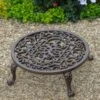 Woodside Round Cast Iron Indoor/Outdoor Heavy Duty Garden Plant Pot Stand, 11inch -Serene Spaces T1F05IGII03