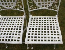 Maribelle Folding Garden Patio Furniture Set Round Table And Two Square Chairs -Serene Spaces TDPOKGBG3RQ