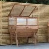Woodside Raised Wooden Garden Planter + Cold Frame/Growhouse Plant & Veg Box, Medium 100cm -Serene Spaces TNHKALIM3XF