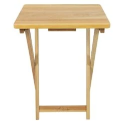 Woodside Yarmouth Wooden Side Table, Folding Outdoor Garden Coffee & Snacks Table -Serene Spaces TVOIAK0LXV2