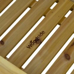 Woodside Hunsett 2 Seater Garden Patio Bench, Outdoor Wooden Loveseat With Storage -Serene Spaces UBDIRWS2RM5