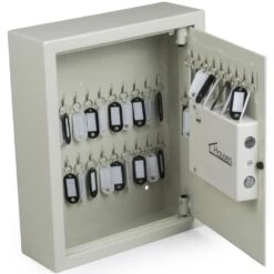Serene Spaces 20 Hausen Wall Mounted 48 Key Electric Combination Lock Cabinet Safe