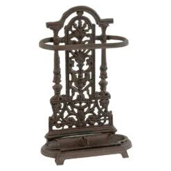 Woodside Ornate Vintage Cast Iron Umbrella/Walking Stick Stand -Serene Spaces VSKWGMFDTTU