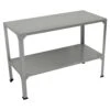 Woodside 2 Tier Galvanised Steel Greenhouse Potting/Work Bench, Planting Shelves -Serene Spaces VSNXGDIKEC2