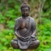 Woodside 37cm Tall Indoor/Outdoor Meditating Buddha Statue Decoration Statuary Décor Ornament -Serene Spaces WNDYBQWZNLI
