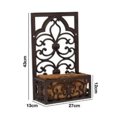 Woodside Cast Iron Wall Mounted Hanging Garden Planter Basket With Coco Liner -Serene Spaces XOPYYDOOL0C