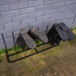 Woodside Steel Wellington Boot Rack 4 Pairs Walking Shoe Storage Stand -Serene Spaces XRCNZPM500R