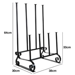 Woodside Steel Wellington Boot Rack/Walking Boot Storage Stand, Indoor & Outdoor -Serene Spaces YSEIKF1HOKG