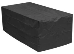 Woodside 4-6 Seater Rectangular Patio Set Cover BLACK
